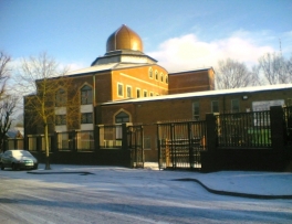Masjid Hamza on a snowy morning